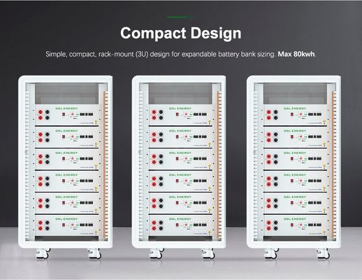 51.2V 10KW 20KW 30KW 住宅用エネルギー貯蔵システム 積み重ねられるリチウム電池パック