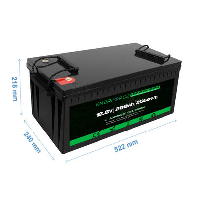 12V 200Ah LiFePO4 バッテリー パック データセンター 太陽エネルギー 電動車
