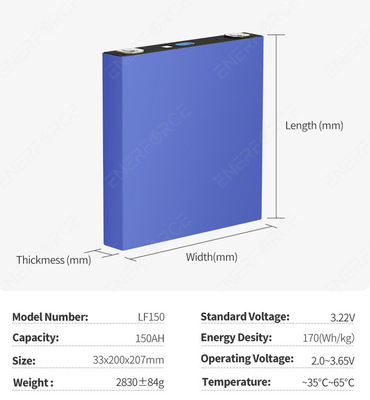 EVE 4000 サイクル 3.2V 150Ah LiFePO4 バッテリーセル ゴルフカート用