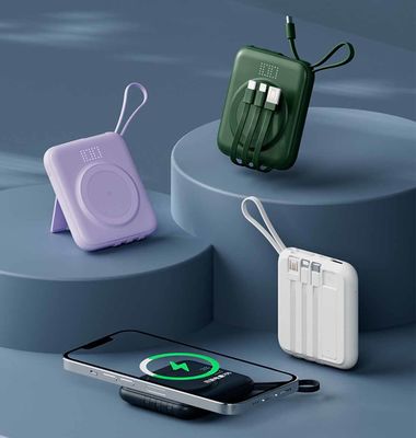 コンパクトワイヤレスモバイルパワーバンク 15000mAh 20000mAh OEM LEDディスプレイ