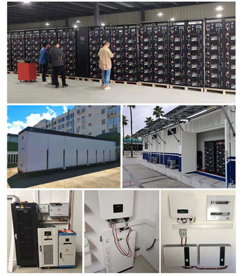 15kw 48 Volt 300Ah リチウム電池 6000 サイクル 壁掛け家庭用太陽電池