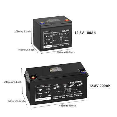 12v 24v 100ah 120ah 200ah 300ah ライフポ4 ブルートゥース 鉄リン酸電池 100Kwh リチウムパック ブルートゥース